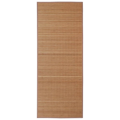 Tappeto Rettangolare in BambÃ¹ Marrone 80 x 300 cm