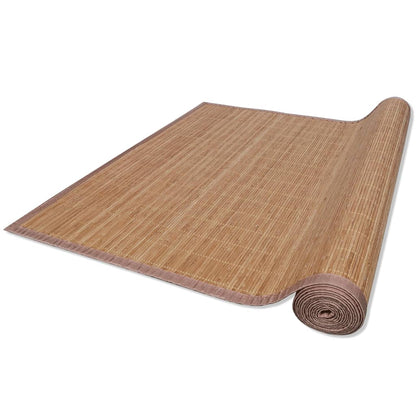Tappeto Rettangolare in BambÃ¹ Marrone 80 x 300 cm