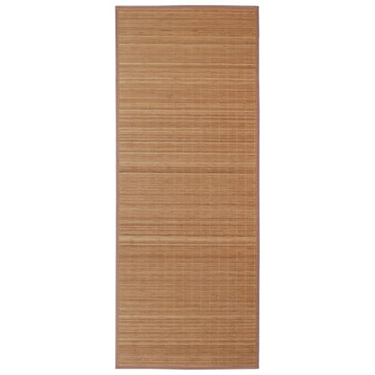 Tappeto Rettangolare in BambÃ¹ Marrone 120 x 180 cm