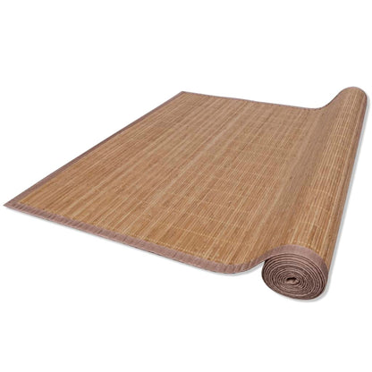Tappeto Rettangolare in BambÃ¹ Marrone 150 x 200 cm