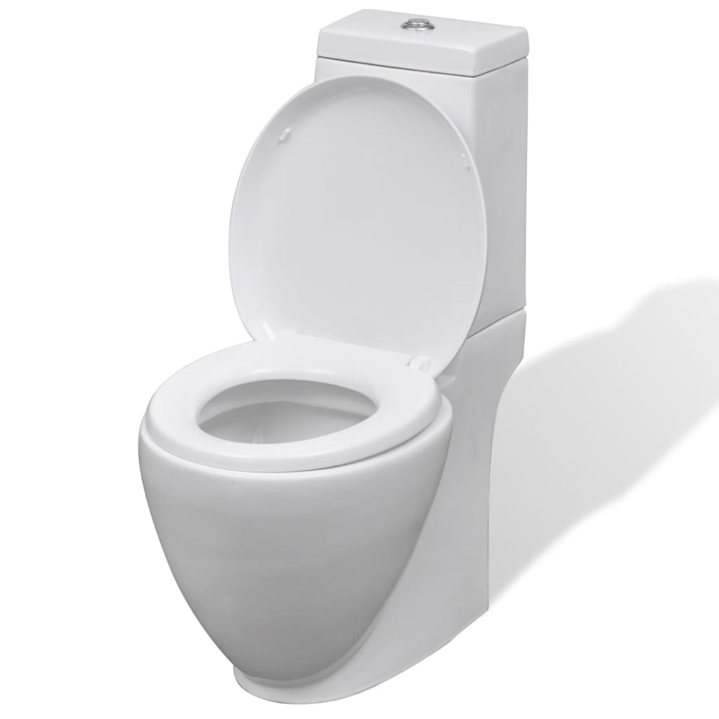 Set Toilette e BidÃƒÂ¨ in Ceramica Bianca