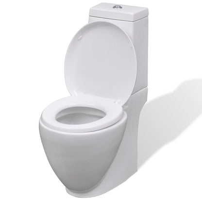 Set Toilette e BidÃƒÂ¨ in Ceramica Bianca