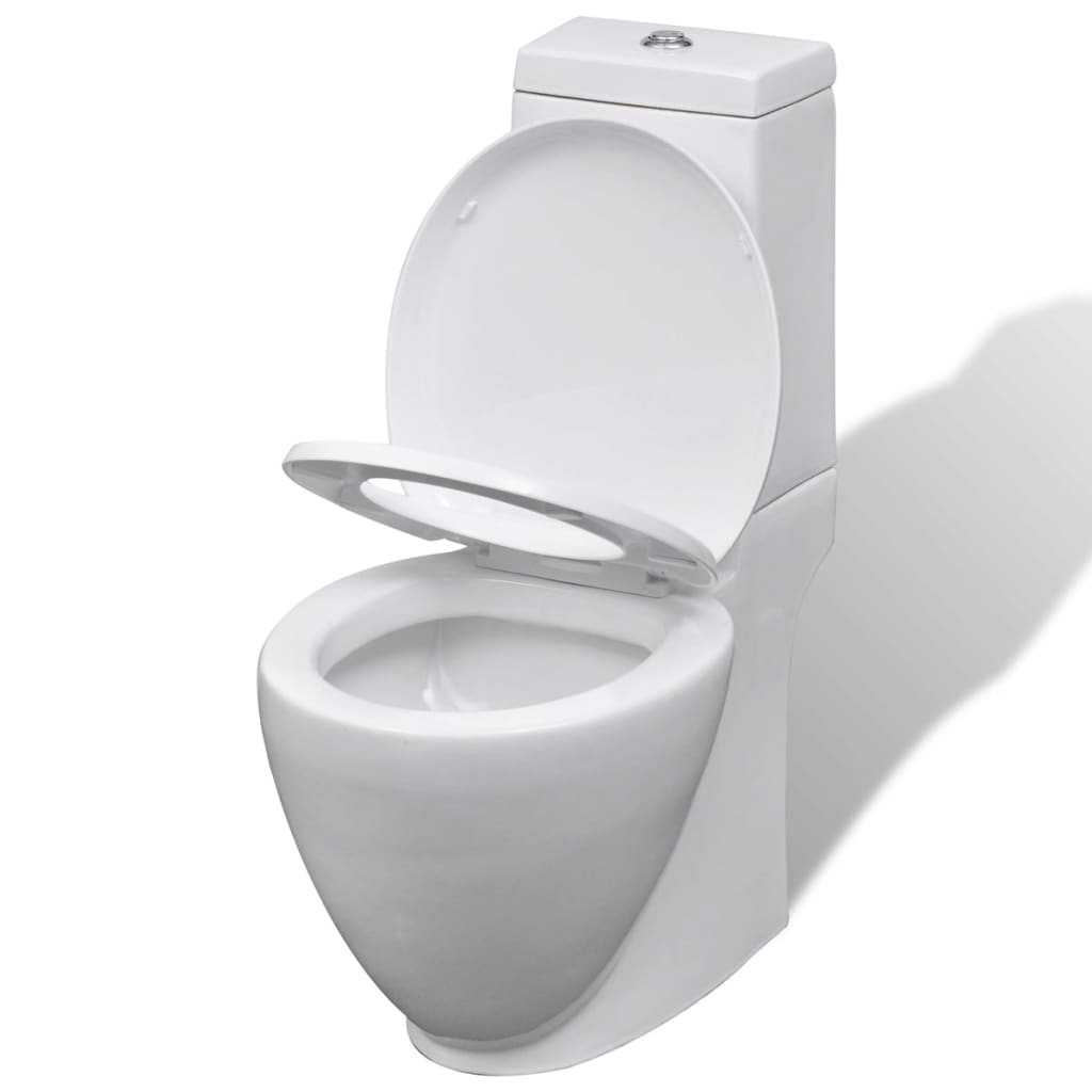 Set Toilette e BidÃƒÂ¨ in Ceramica Bianca