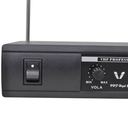 Ricevitore con 2 Microfoni Wireless VHF