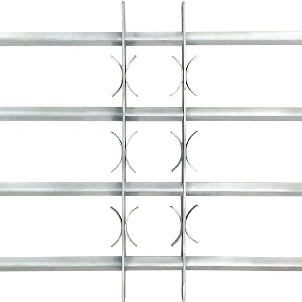 Grate per Finestre Regolabili 4 Barre Trasversali 500-650 mm