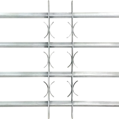 Grate per Finestre Regolabili 4 Barre Trasversali 500-650 mm