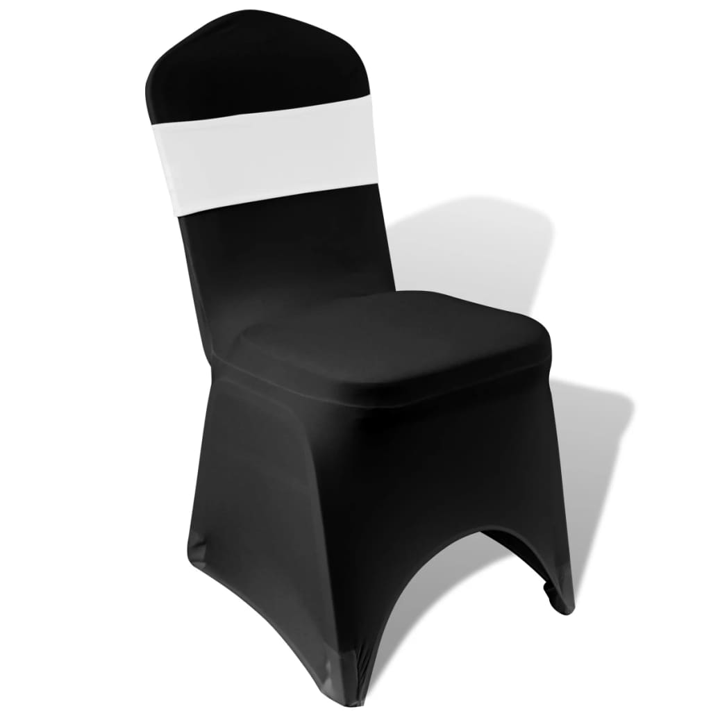 Fascia Elasticizzata Bianca Decorativa Sedia con Fibbia Diamante 25 pz