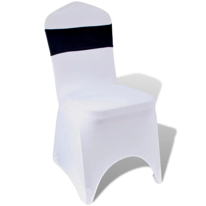 Fascia Elasticizzata Nera Decorativa Sedia con Fibbia Diamante 25 pz