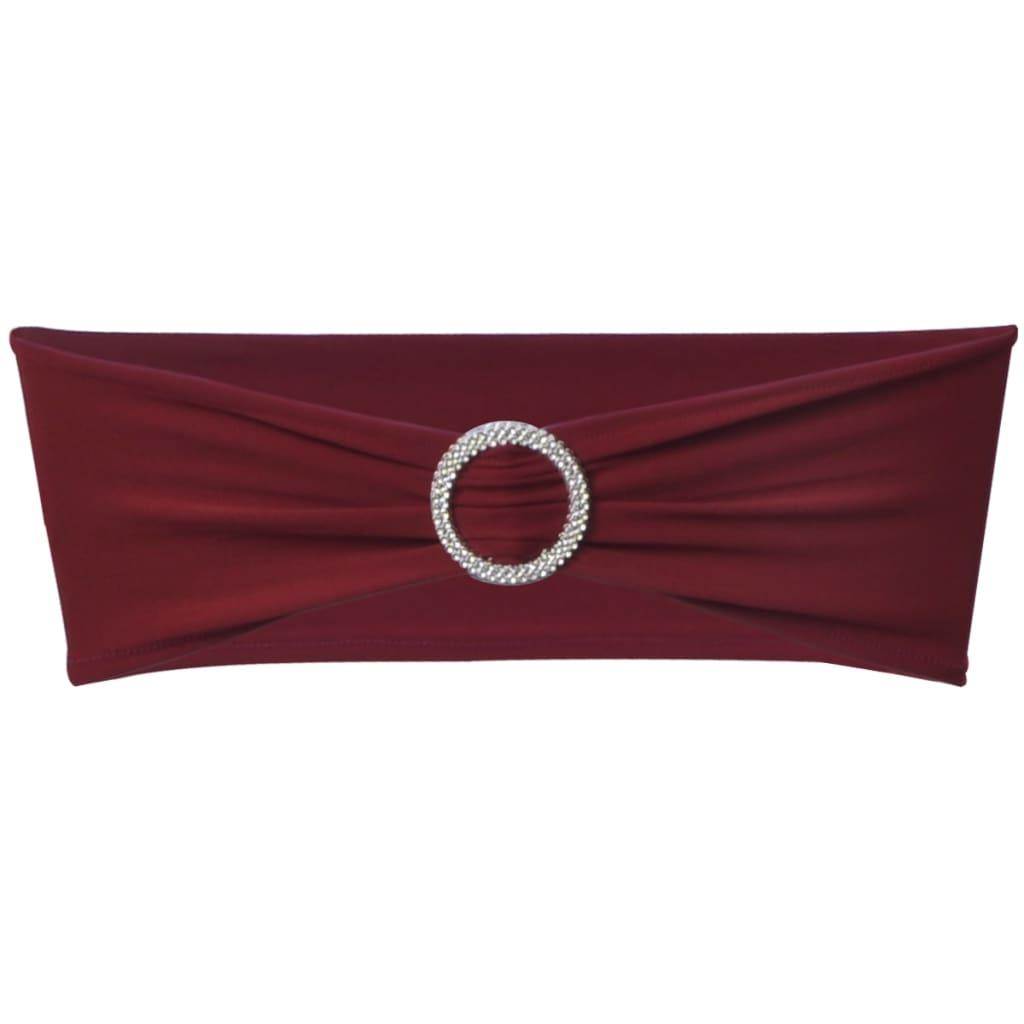 Fascia Elasticizzata BordÃƒÂ² Decorativa Sedia con Fibbia Diamante 25 pz
