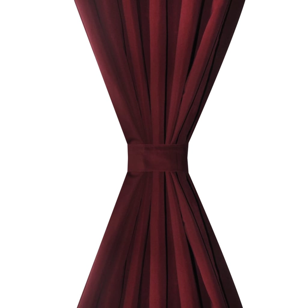 Tende in Micro-Raso BordÃ² 2 pz con Occhielli 140 x 175 cm