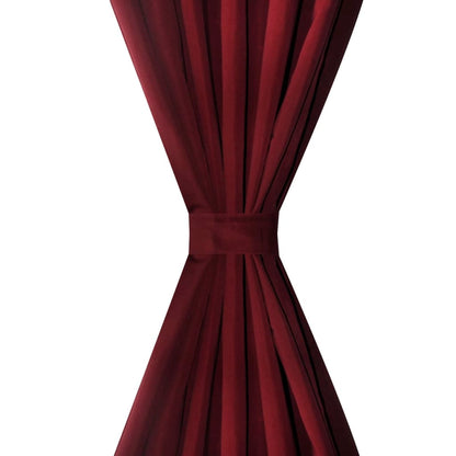 Tende in Micro-Raso BordÃ² 2 pz con Occhielli 140 x 175 cm