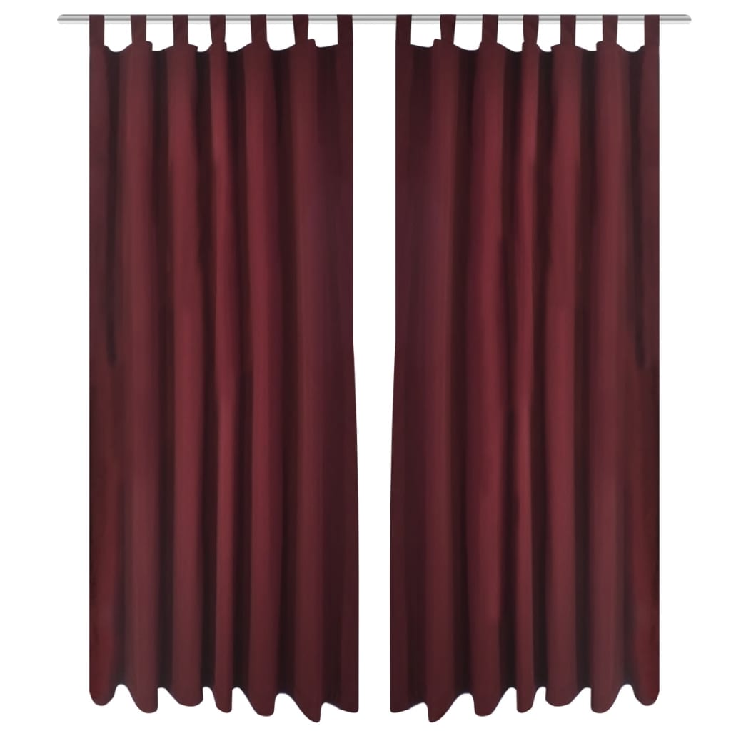 Tende Micro-Raso BordÃ² 2 pezzi con Occhielli 140 x 225 cm