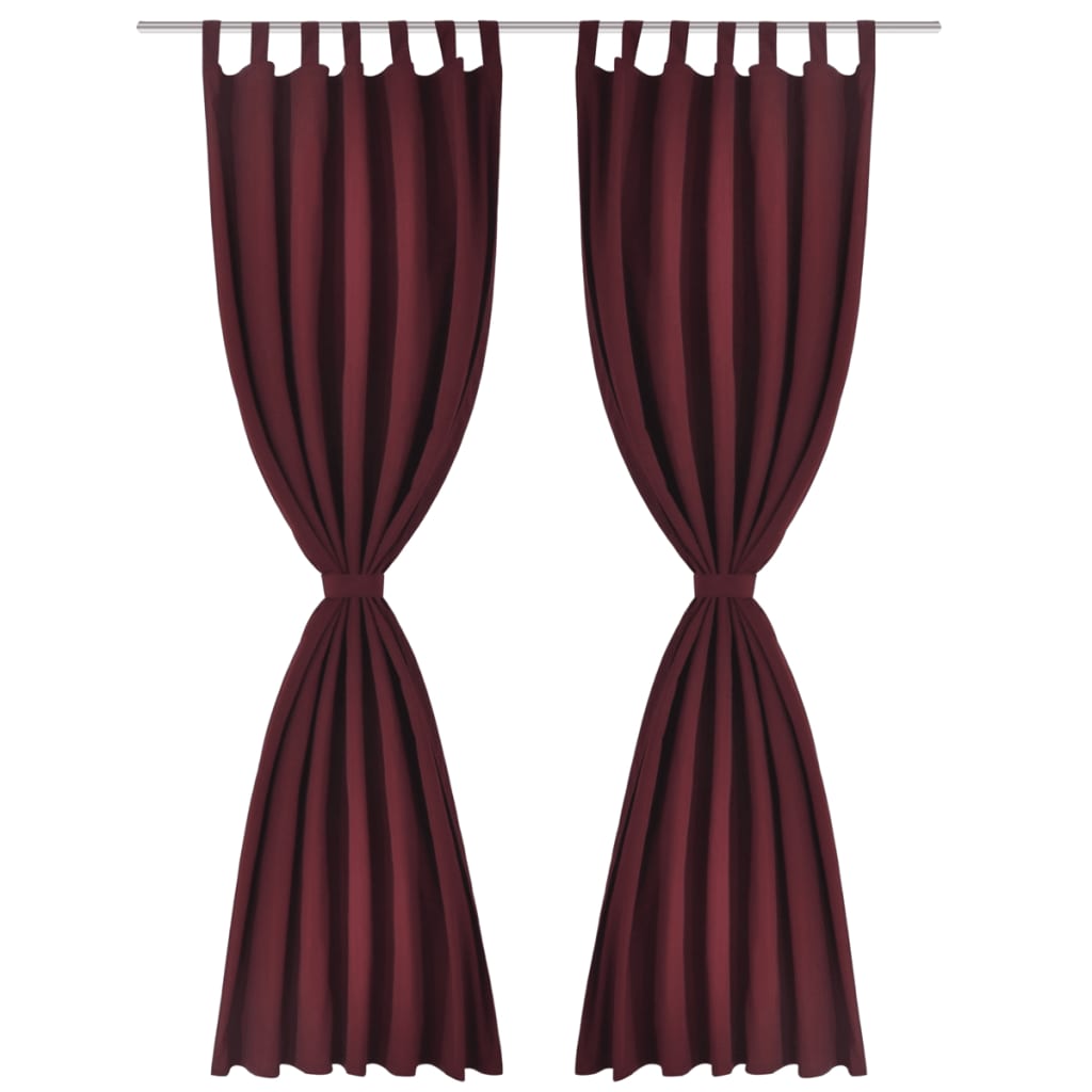 Tende Micro-Raso BordÃ² 2 pezzi con Occhielli 140 x 225 cm
