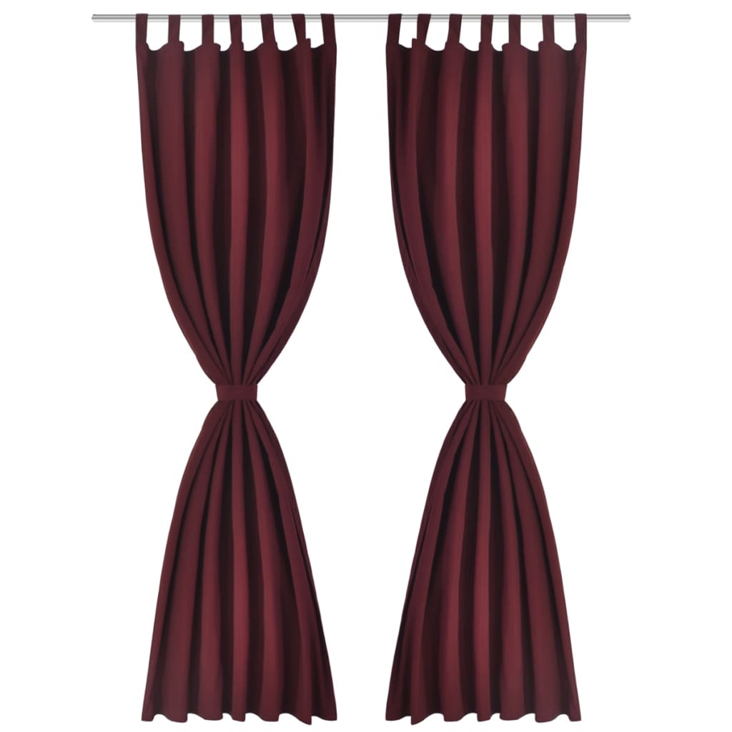 Tende Micro-Raso BordÃ² 2 pezzi con Occhielli 140 x 245 cm