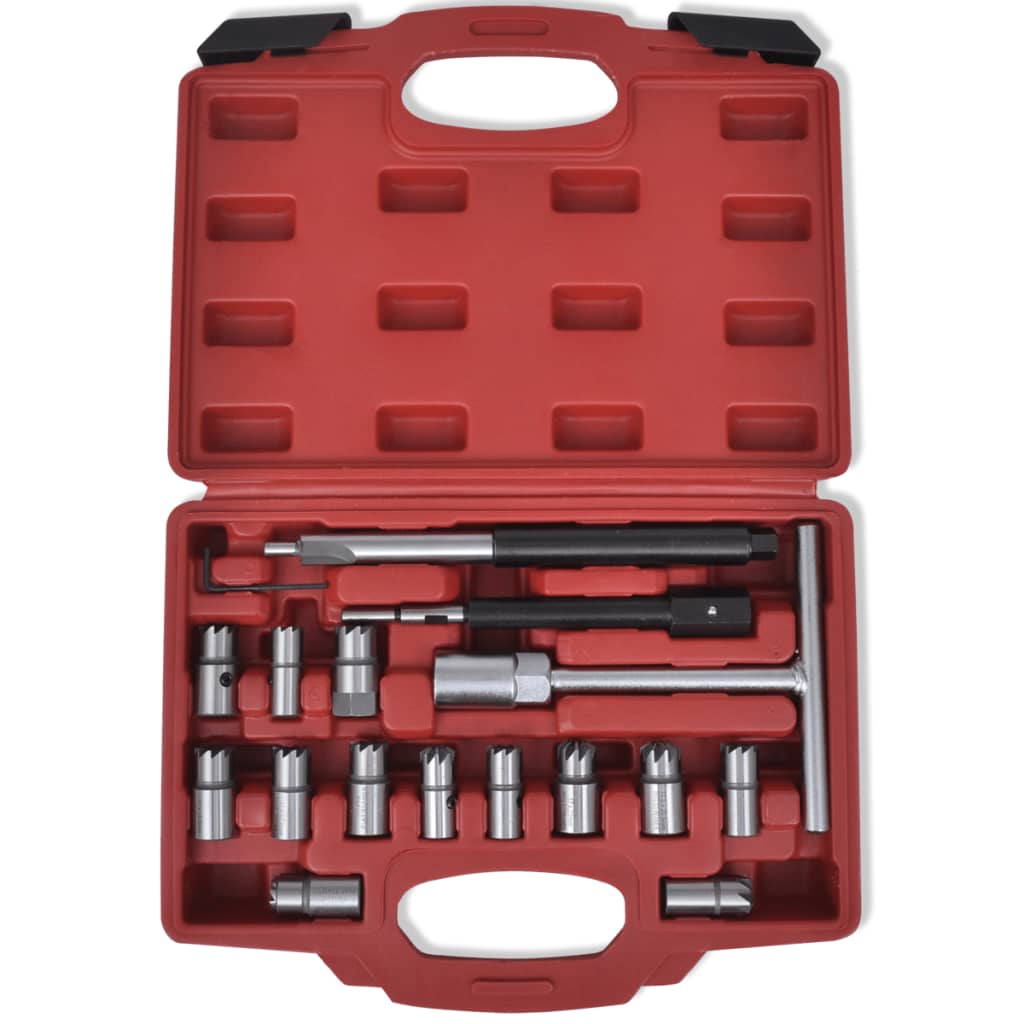 Set Fresa Iniettore Diesel 17 pz per la Seat