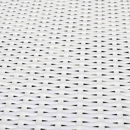 Set Divani da Giardino 8 pz con Cuscini in Polyrattan Bianco