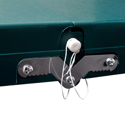 Set Tavolo da Campeggio con 4 Sedie in Alluminio Leggero Verde