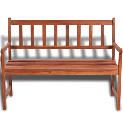 Panca da Giardino 120 cm in Legno Massello di Acacia