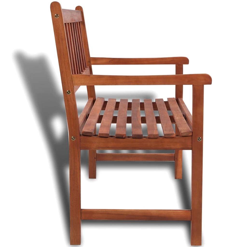Panca da Giardino 120 cm in Legno Massello di Acacia