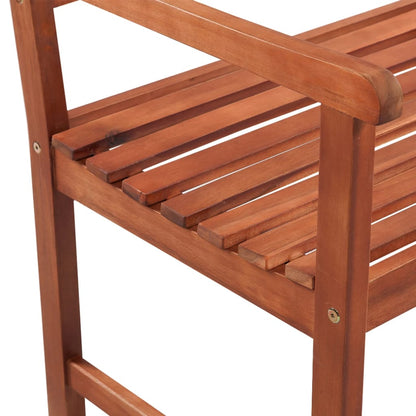 Panca da Giardino 120 cm in Legno Massello di Acacia
