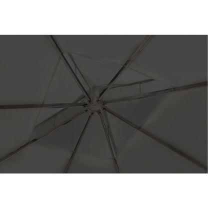Gazebo con Tetto 3x3 m Grigio Scuro
