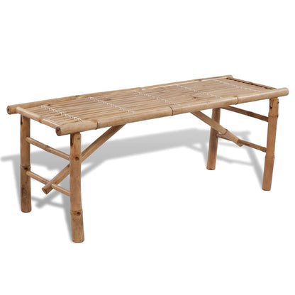 Tavolo da Birreria con 2 Panchine 100 cm in BambÃ¹