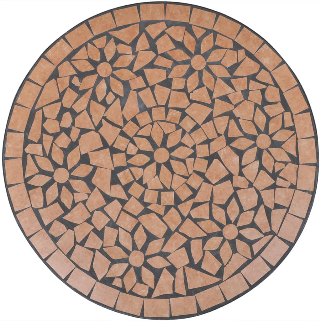 Tavolo da Bistrot Terracotta 60 cm a Mosaico