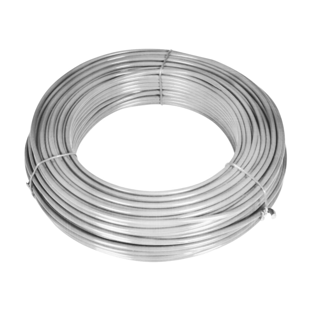 Recinzione a Rete con Pali e Spuntoni Acciaio Zincato 15x1,25 m
