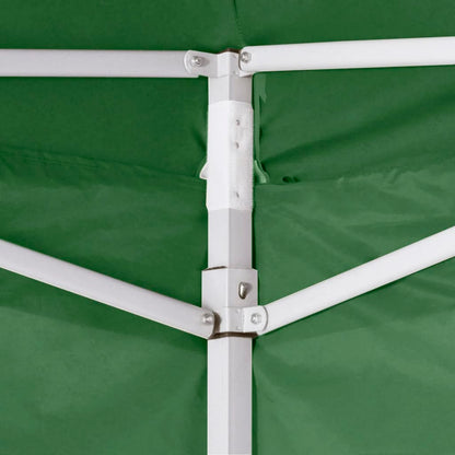 Tenda Pieghevole Verde 3 x 3 m con 4 Pareti