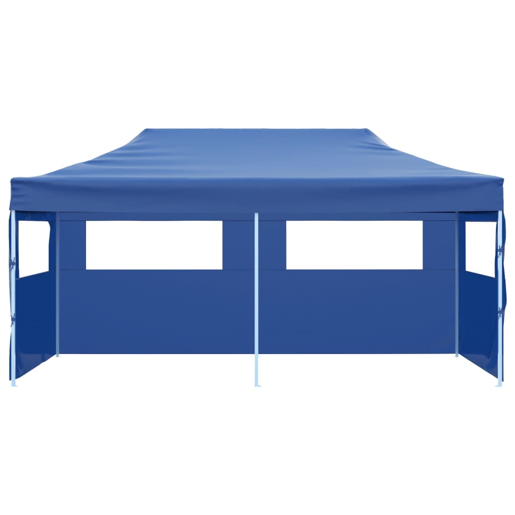 Tenda per Feste Pop-up Pieghevole Blu 3 x 6 m