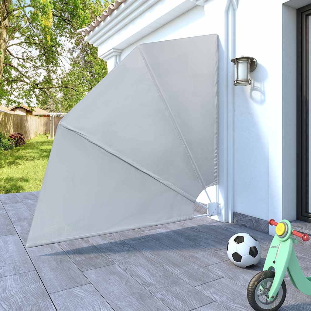 Tenda Laterale per Balcone Pieghevole Grigio 210x210 cm