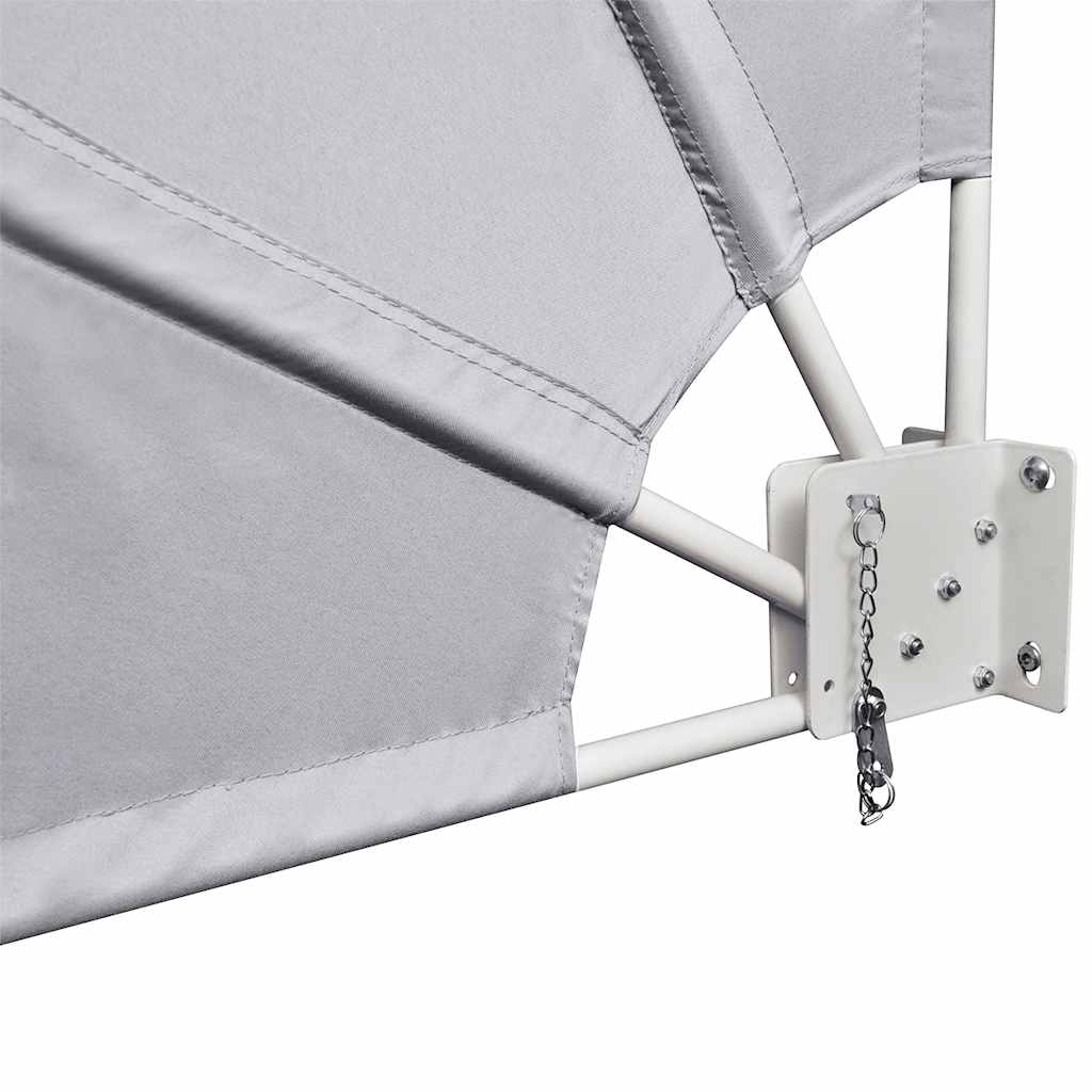 Tenda Laterale per Balcone Pieghevole Grigio 210x210 cm
