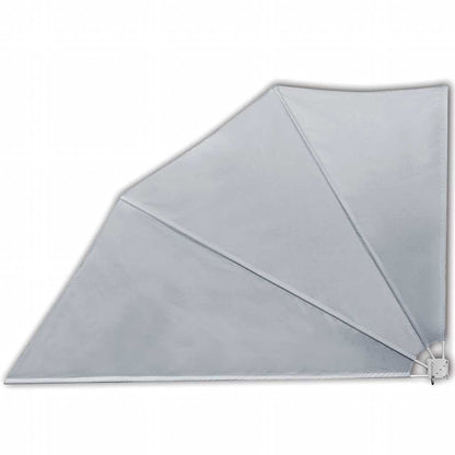Tenda Laterale per Balcone Pieghevole Grigia 160x240 cm