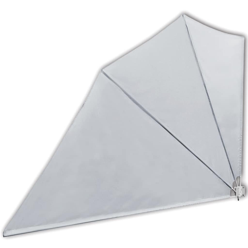 Tenda Laterale per Balcone Pieghevole Grigia 160x240 cm