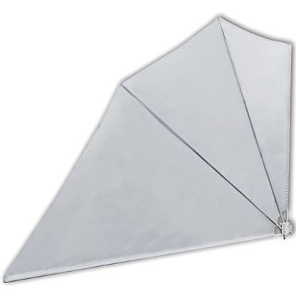 Tenda Laterale per Balcone Pieghevole Grigia 160x240 cm