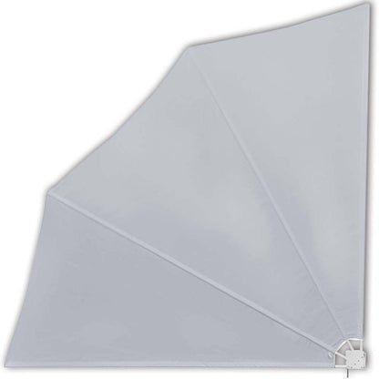 Tenda Laterale per Balcone Pieghevole Grigia 140x140 cm
