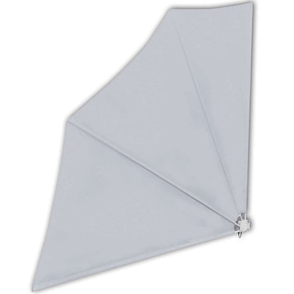 Tenda Laterale per Balcone Pieghevole Grigia 140x140 cm