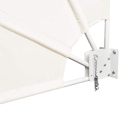 Tenda Laterale per Balcone Pieghevole Crema 210x210 cm
