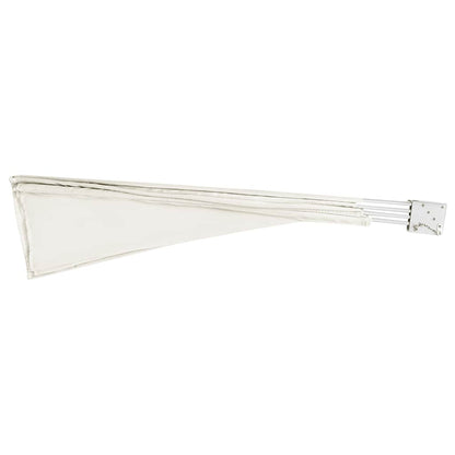 Tenda Laterale per Balcone Pieghevole Crema 210x210 cm