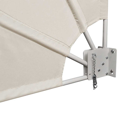 Tenda Laterale per Balcone Pieghevole Crema 160x240 cm