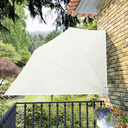 Tenda Laterale per Balcone Pieghevole Crema 160x240 cm