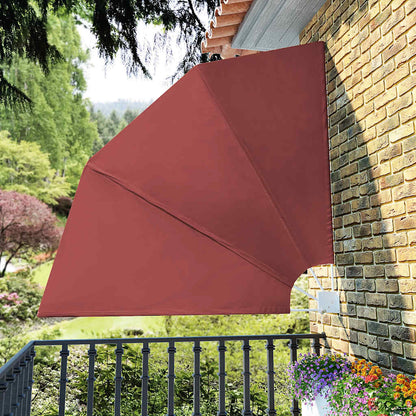 Tenda Laterale per Balcone Pieghevole Terracotta 210x210 cm