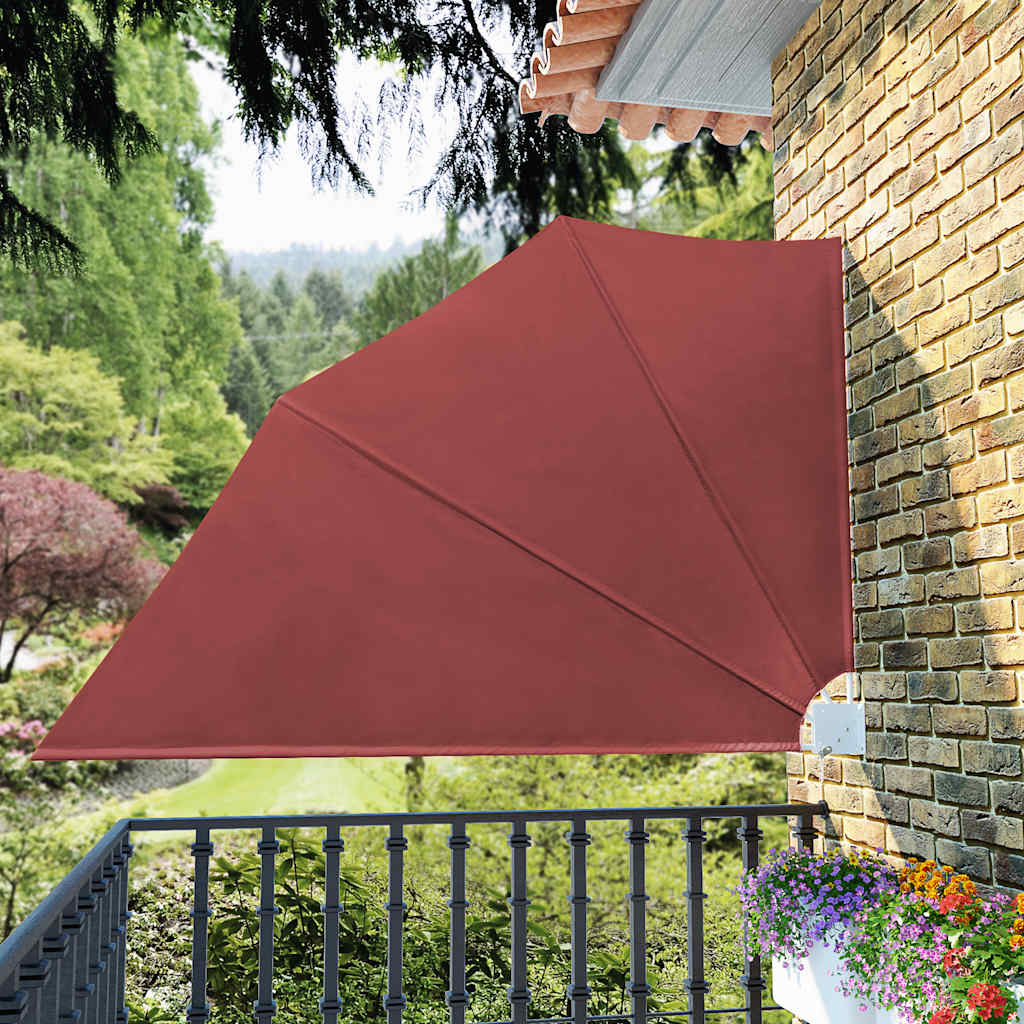 Tenda Laterale per Balcone Pieghevole Terracotta 160x240 cm