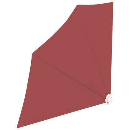 Tenda Laterale per Balcone Pieghevole Terracotta 140x140 cm