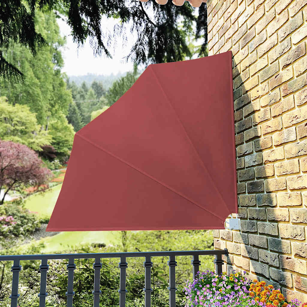 Tenda Laterale per Balcone Pieghevole Terracotta 140x140 cm