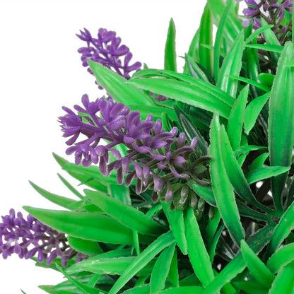 Set Palle di Bosso Artificiale 2 pz con Lavanda 28 cm