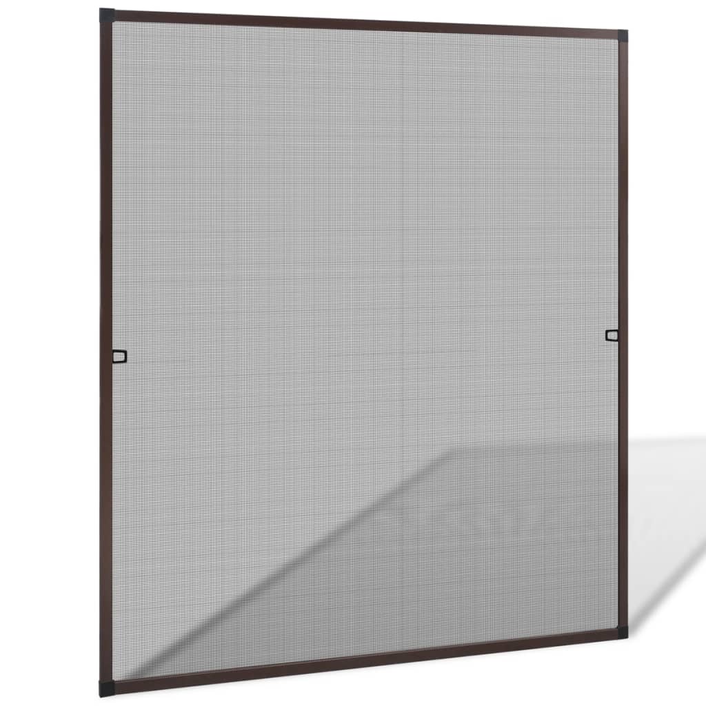 Zanzariera marrone per finestre 130 x 150 cm