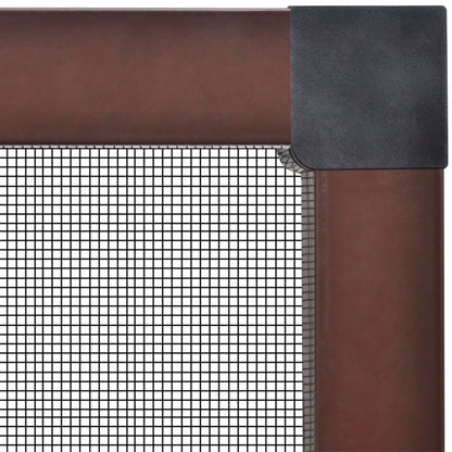 Zanzariera marrone per finestre 130 x 150 cm