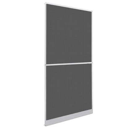 Schermo Insetti a Battente Bianco e Nero 100 x 215 cm