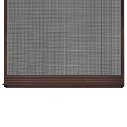 Zanzariera con Cardini per Porte Marrone 100 x 215 cm